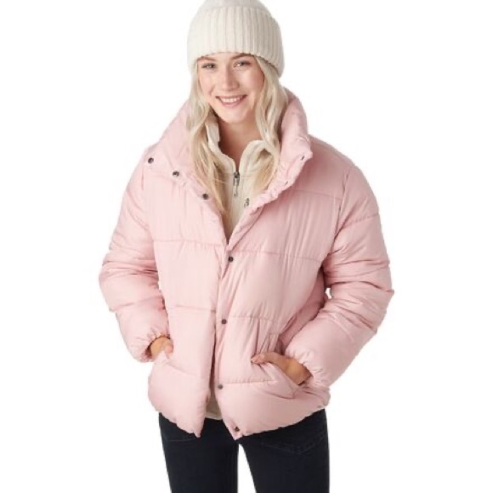 Stoic Pink Puffer Jacket